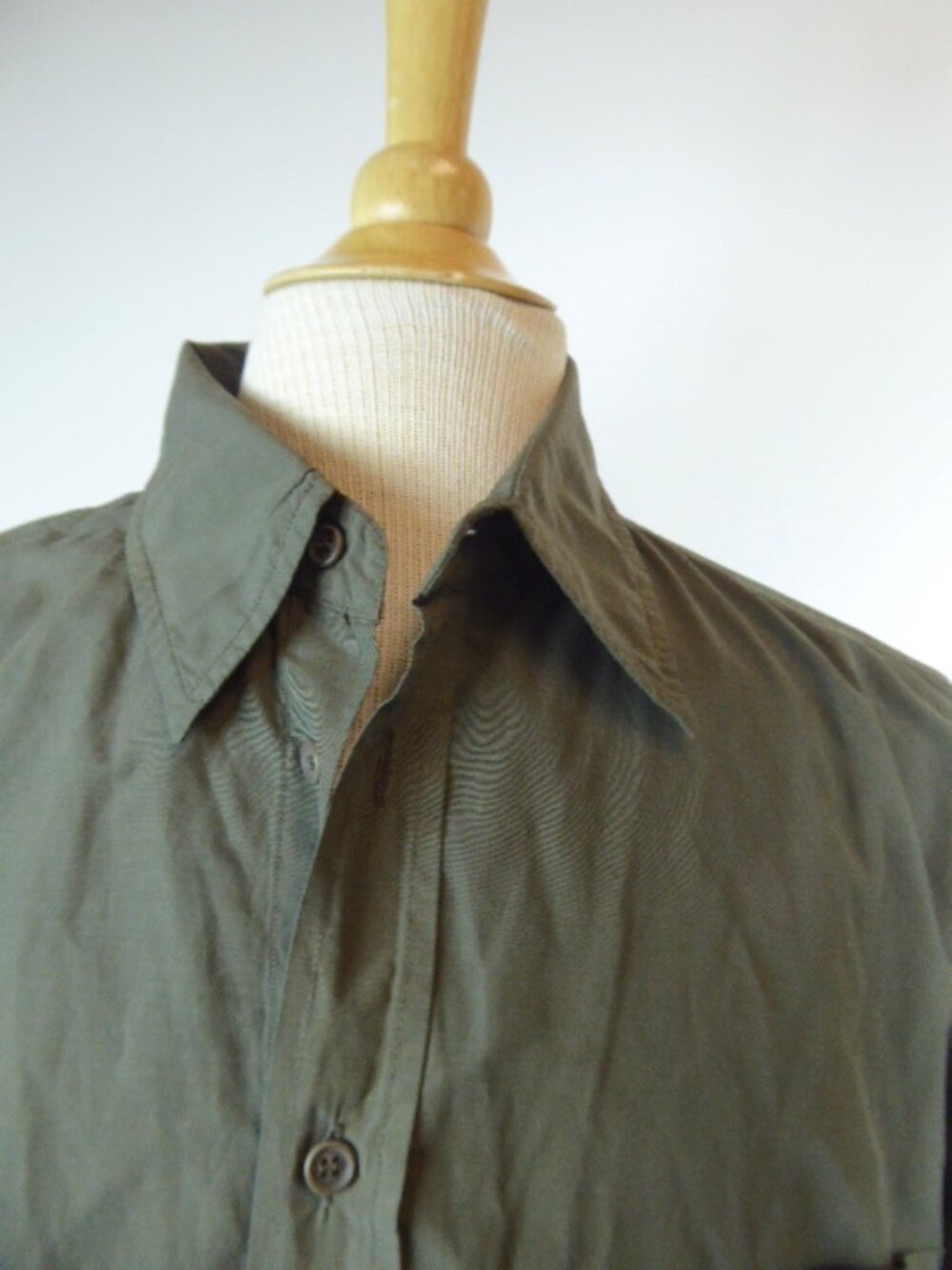 ERMENEGILDO ZEGNA Italy army green SHIRT L